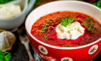 Borscht klasik - 10 resipi langkah demi langkah dengan foto