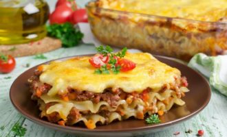 Lasagne con carne macinata a casa