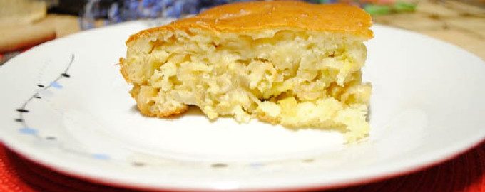 Pastel de gelatina con repollo