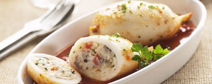 Stuffed squid - 10 simple at masarap na recipe sunud-sunod