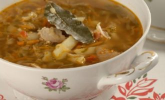 Fresh cabbage soup