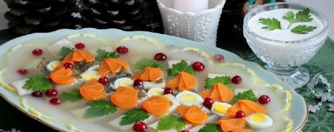 Jellied pike perch – 7 step-by-step na recipe na may mga larawan