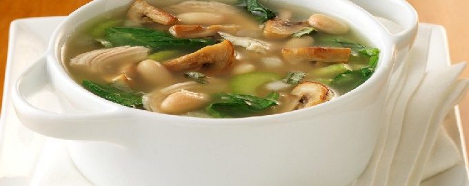 Sopa de cogumelos e champignon