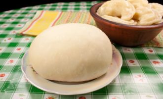 Dough for dumplings with potatoes