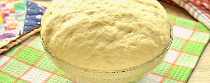 Milk dough for pies