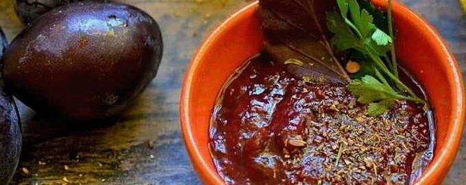 Ketchup aux prunes pour l'hiver