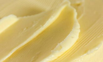 Soften the butter and add it to the dry ingredients.