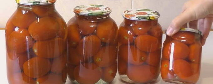 Sweet pickled tomatoes for the winter