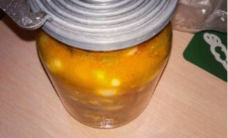 Distribute the hot treat into sterilized glass jars and secure with sterilized lids.