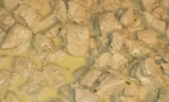 Tender and soft turkey in sour cream sauce is ready! 