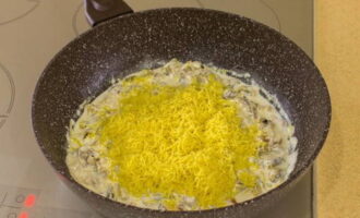 Add grated cheese here.