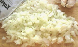 Finely chop the remaining onion.