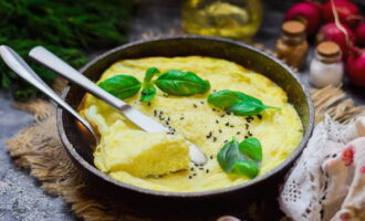 Serve the omelette to the table. Garnish with your favorite greenery. Enjoy this magical treat! Bon appetit!