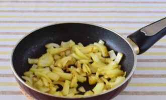 Place the bright vegetable on a plate and begin sautéing the onion for about 3-5 minutes.