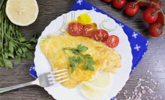 Tilapia fillet baked in the oven is ready. Place the delicious treat on plates and serve!