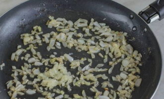 Add the garlic to the sautéed onions and cook for just a minute.