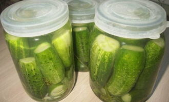 Pickled cucumbers are finger licking ready for the winter. Store it in the refrigerator or cold cellar!