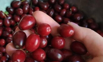 Następnie dokładnie spłucz produkt pod wodą i wyrzuć na durszlak.