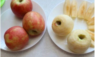 Cut them into thin slices, carefully removing the pit.