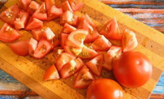 We do the same with tomatoes, removing the skin first if desired.