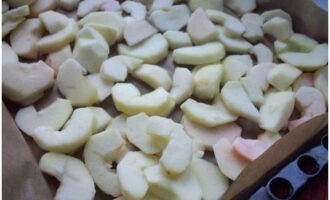 Place the slices in a single layer on a parchment-lined baking sheet.