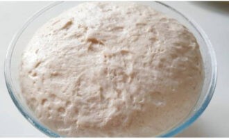 After time, the dough increased in volume several times.