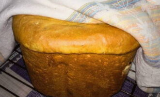 Trasferire la torta su una gratella, coprire con un tovagliolo e far raffreddare completamente.